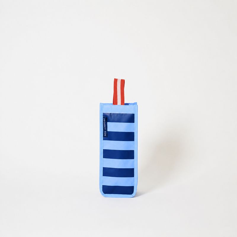 Wine Bag Blue Stripe