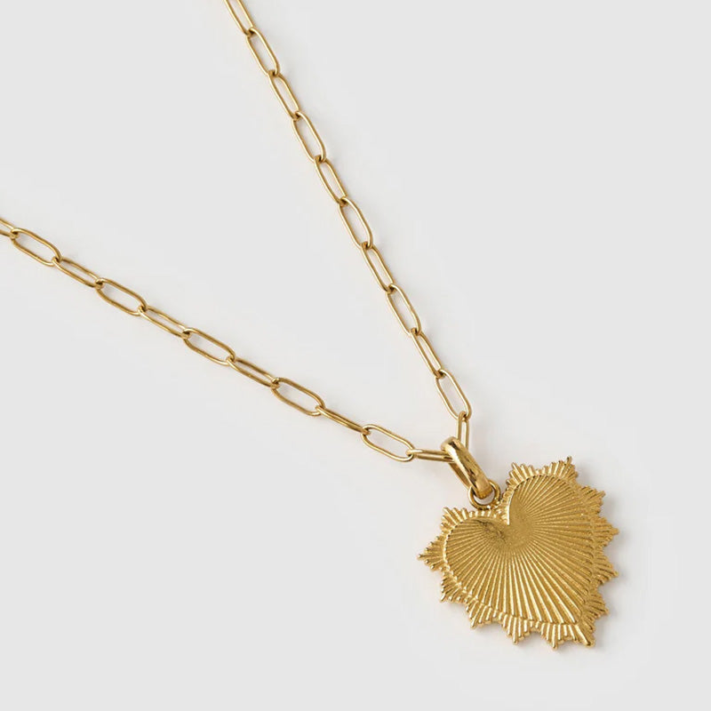 Queen Of Hearts Gold Necklace