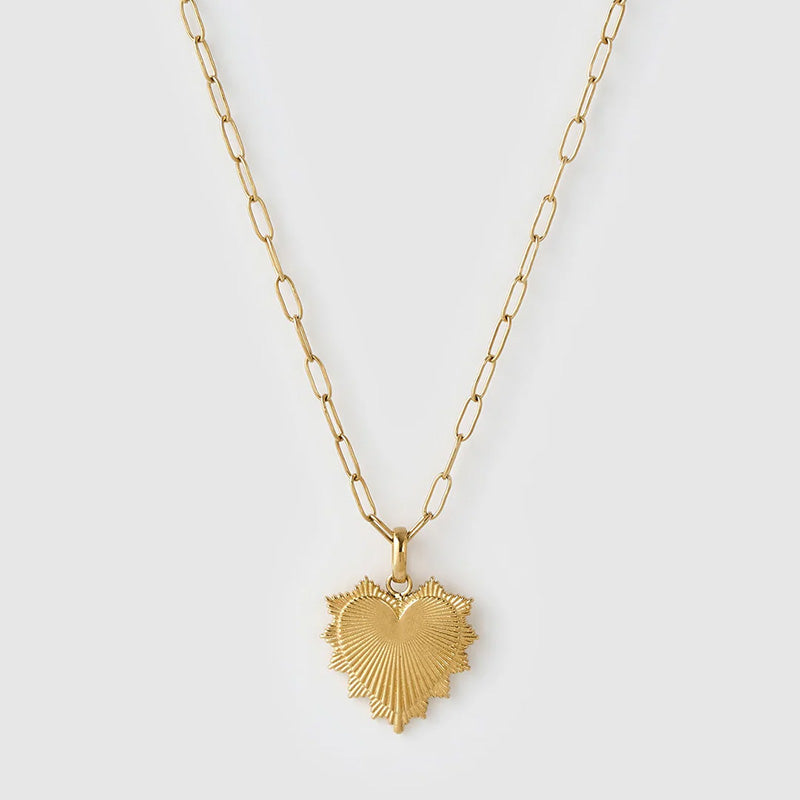 Queen Of Hearts Gold Necklace