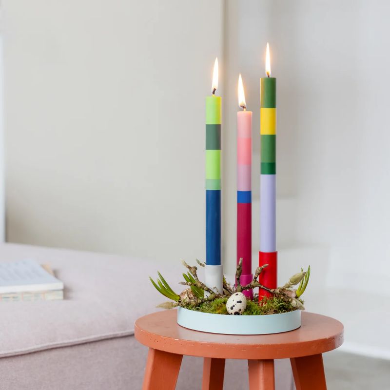 Luna Mini Magnetic Candleholder Blue