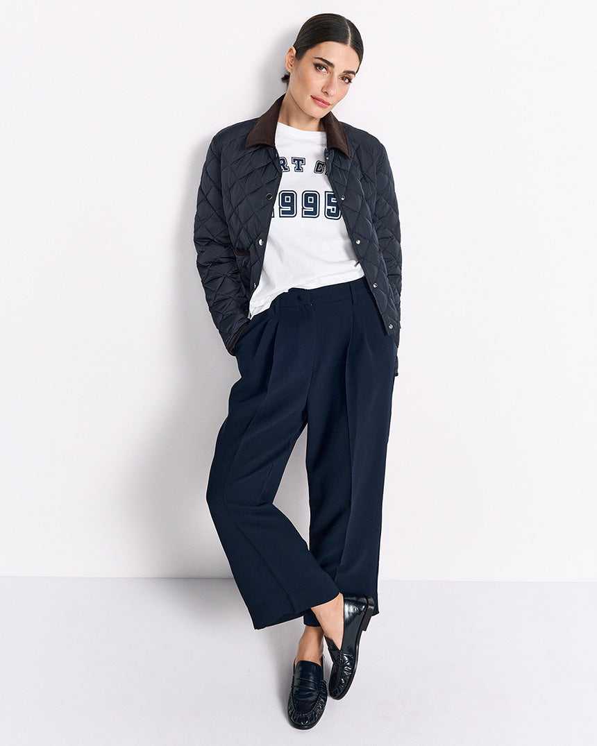 Longsleeve Sport Club Print Tee White