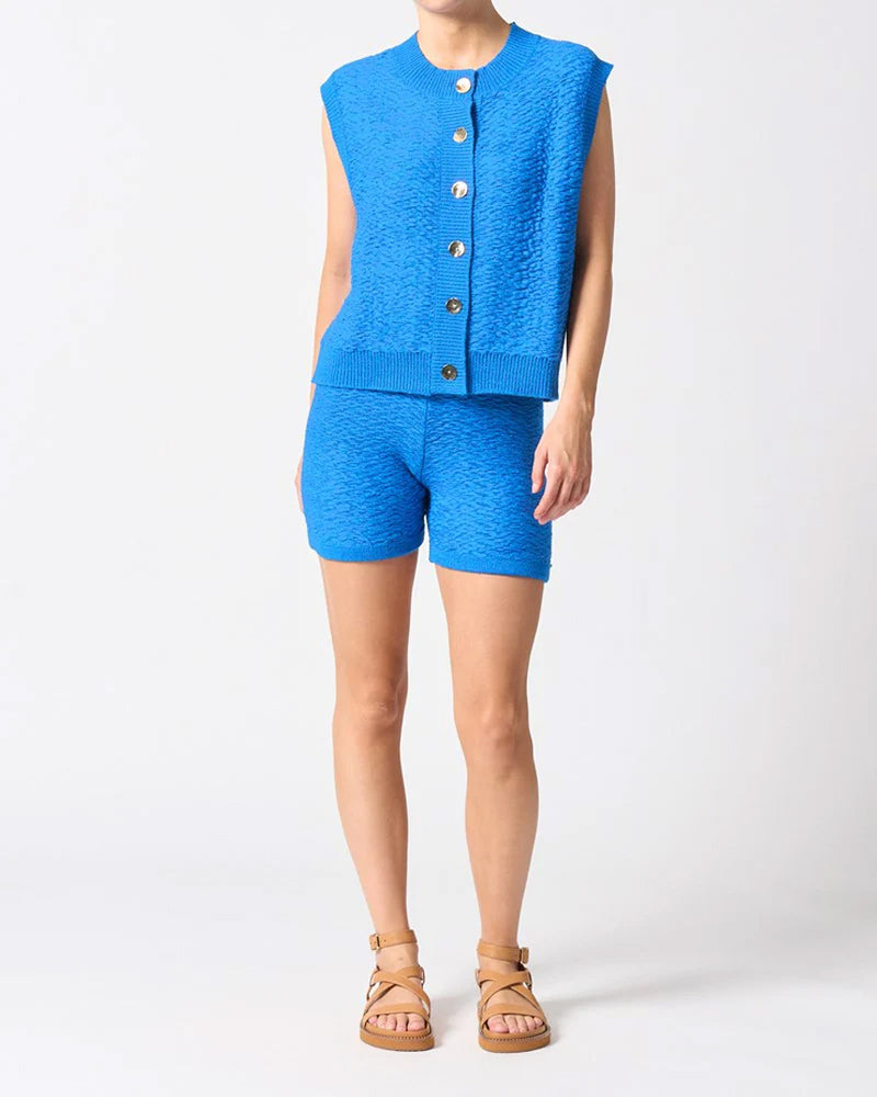 Ravello Knit Vest Blue