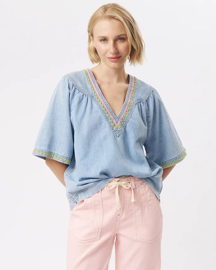 Renee Top Sky Blue