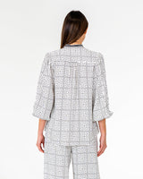 Rosa Blouse Geo Grid