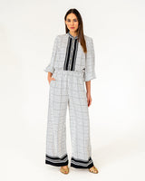 Rosa Blouse Geo Grid