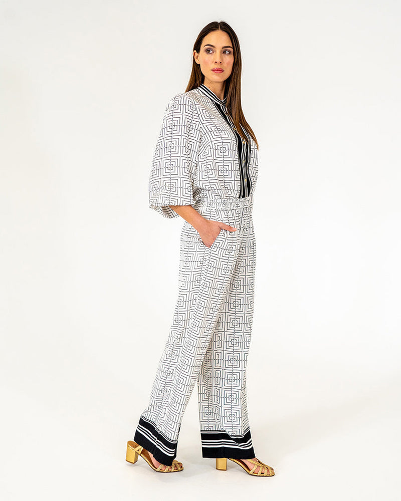 Valentina Trouser Geo Grid
