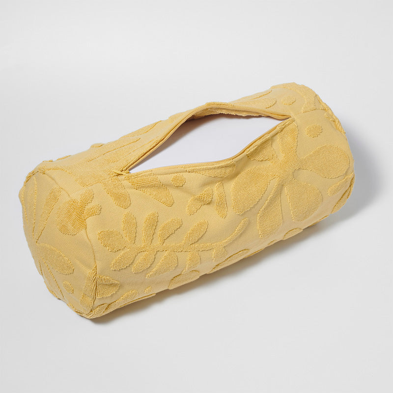 Inflatable Beach Pillow Mango Bay Golden Mustard