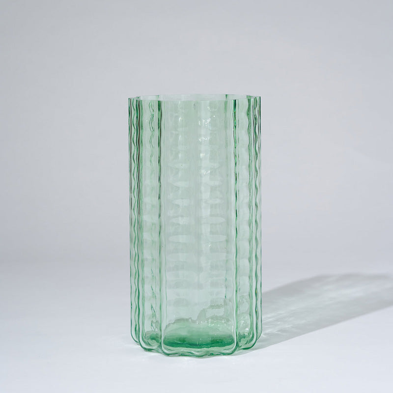Jelly Glass Vase Green Large