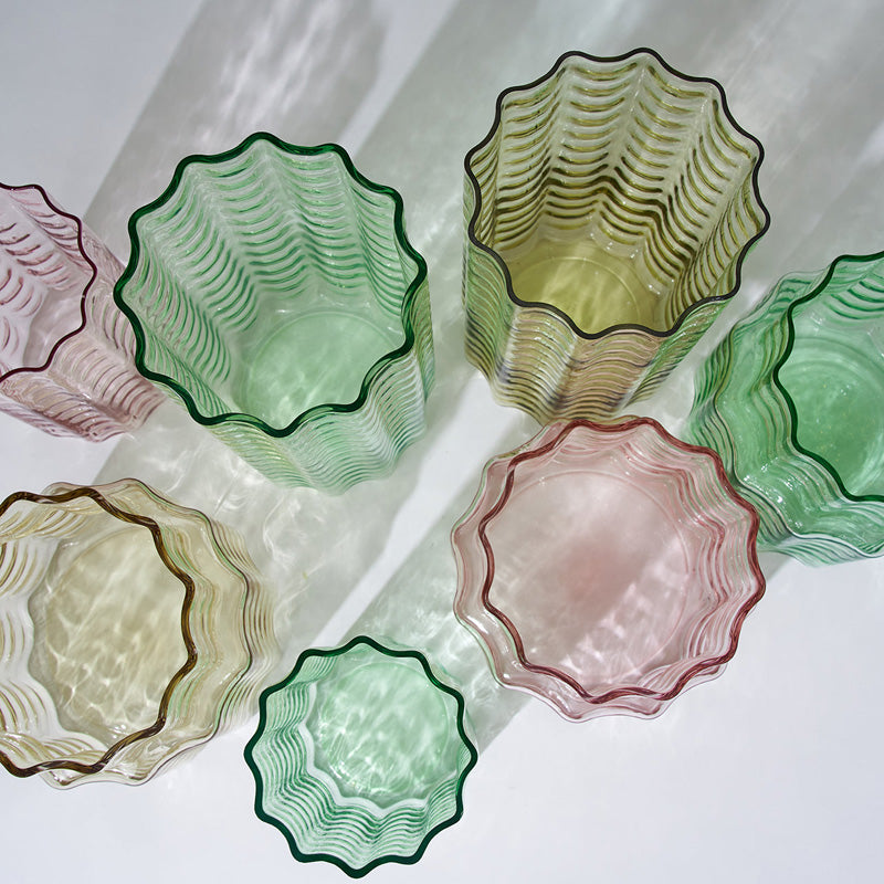 Jelly Glass Vase Green Large