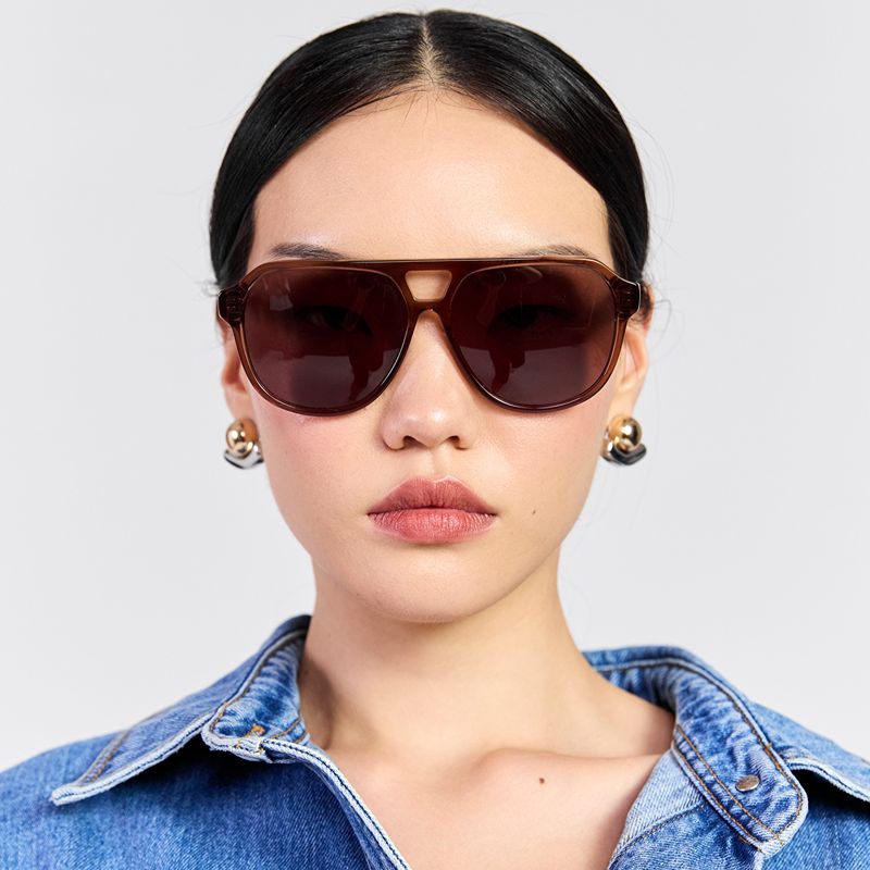 Marlo Sunglasses Sheer Brown