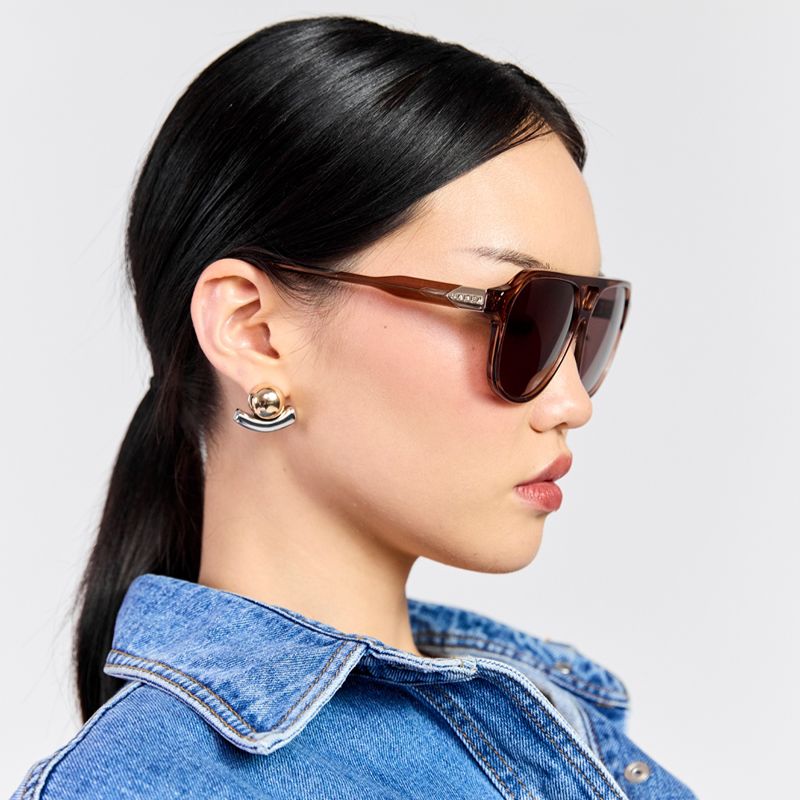 Marlo Sunglasses Sheer Brown