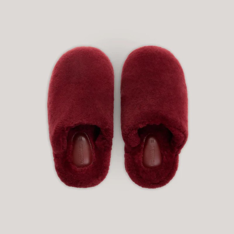 Sheepskin Slippers Wine