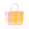 Carla Basket Yellow Pink Small