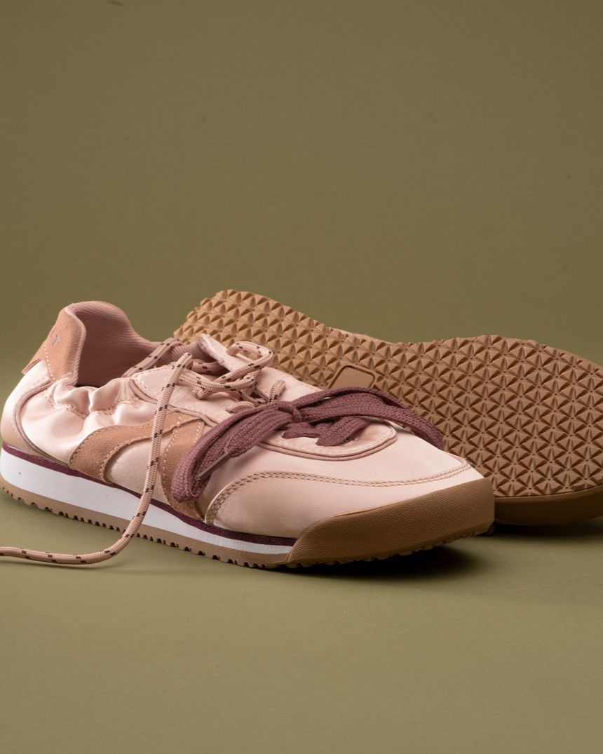 Grace Sneaker Rose Satin