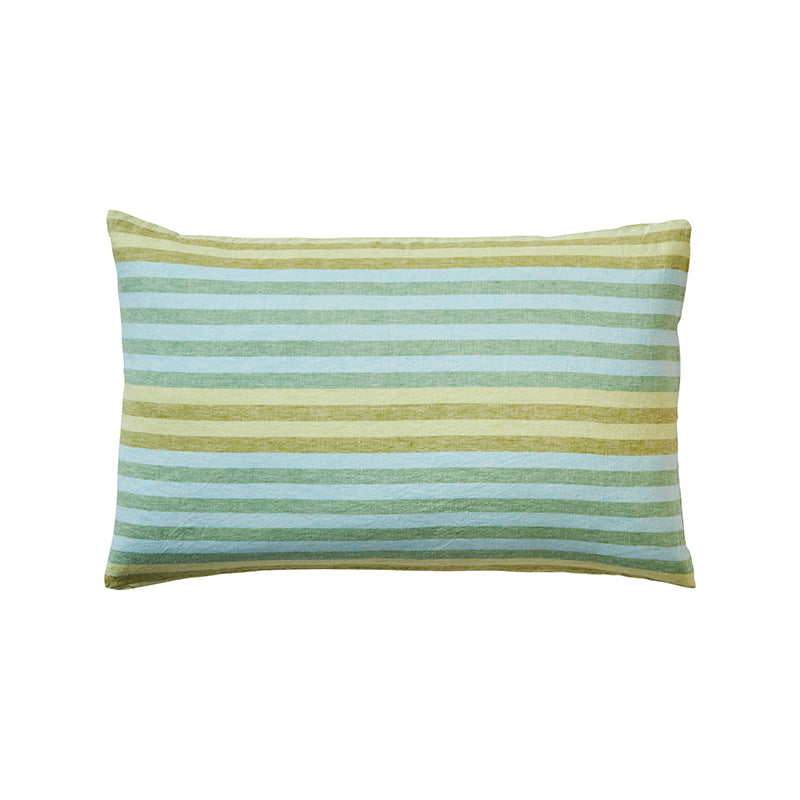 Stripe Blue Green Pillowcases Set of 2