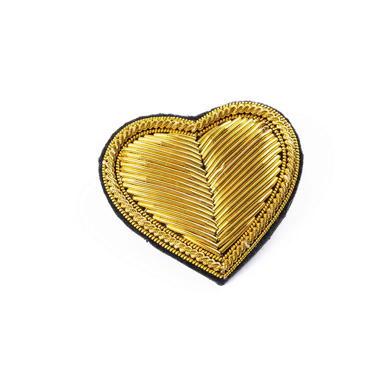 Gold Heart Brooch