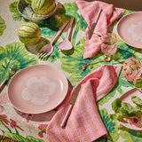 Enamel Rose Salad Servers Set of 2