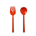Enamel Orange Salad Servers