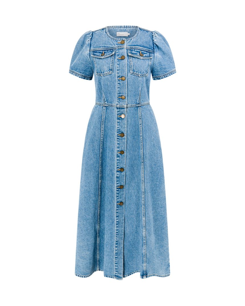 Allude Dress Mid Denim