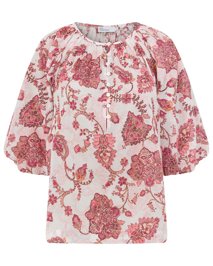 Vow Top Rose Paisley