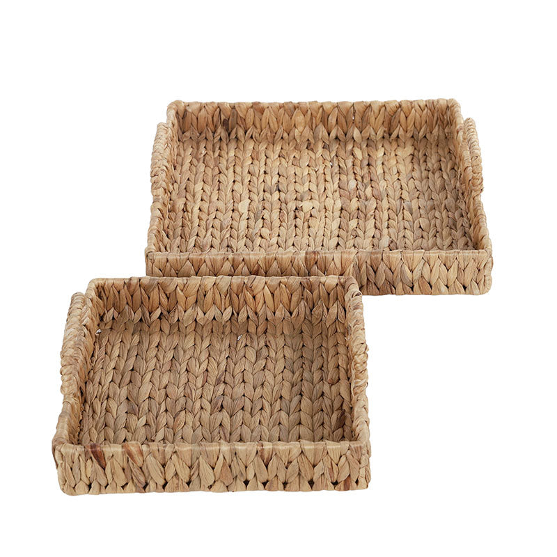 Ashton Set of 2 Hyacinth Trays Natural