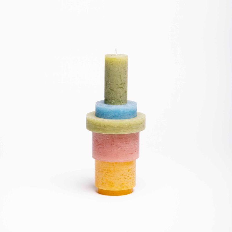 Candl Stack 03 Pink & Yellow