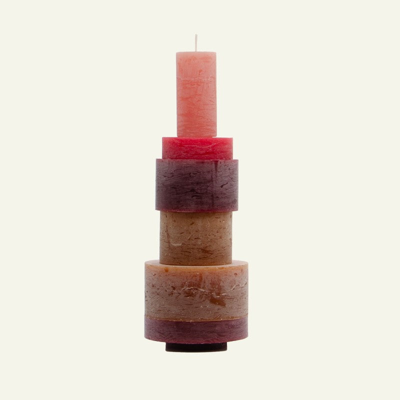 Candl Stack 06 Burgundy