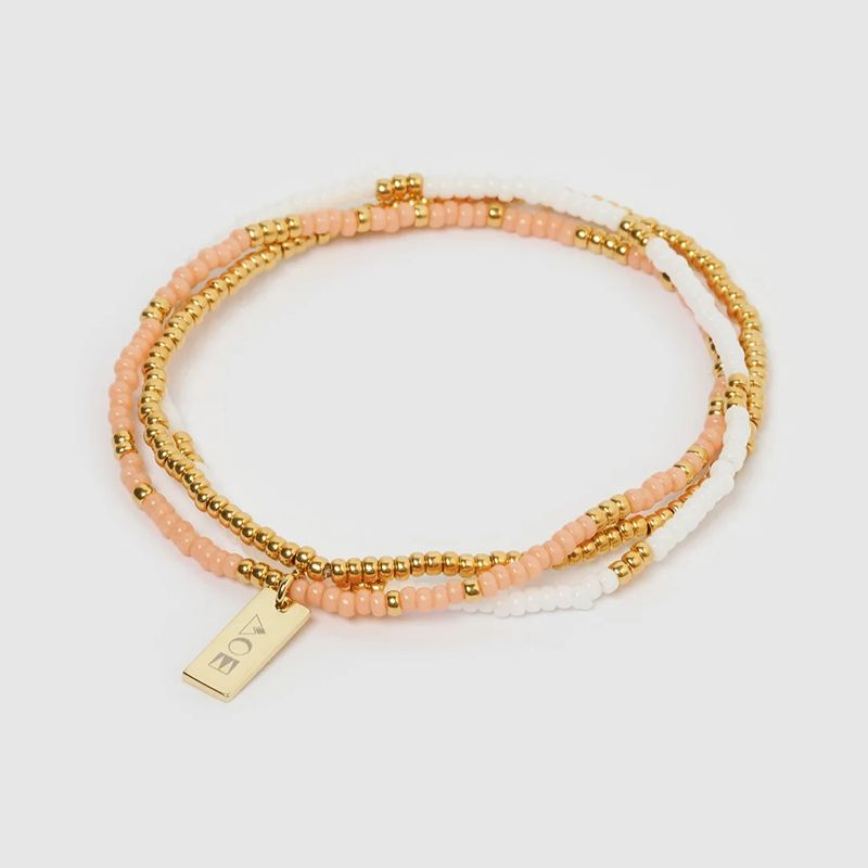 Sunny Bracelet Set Coral