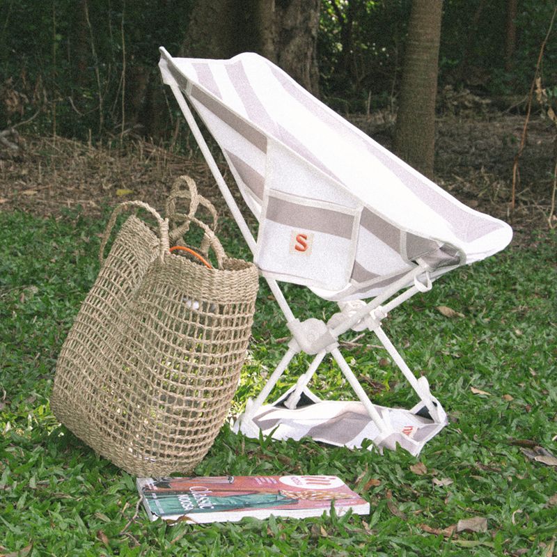 Sabulo Beach Chair Mocha Stripe