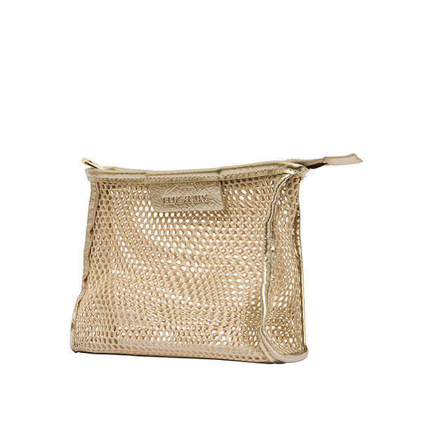 Small Santorini Case Taupe Mesh