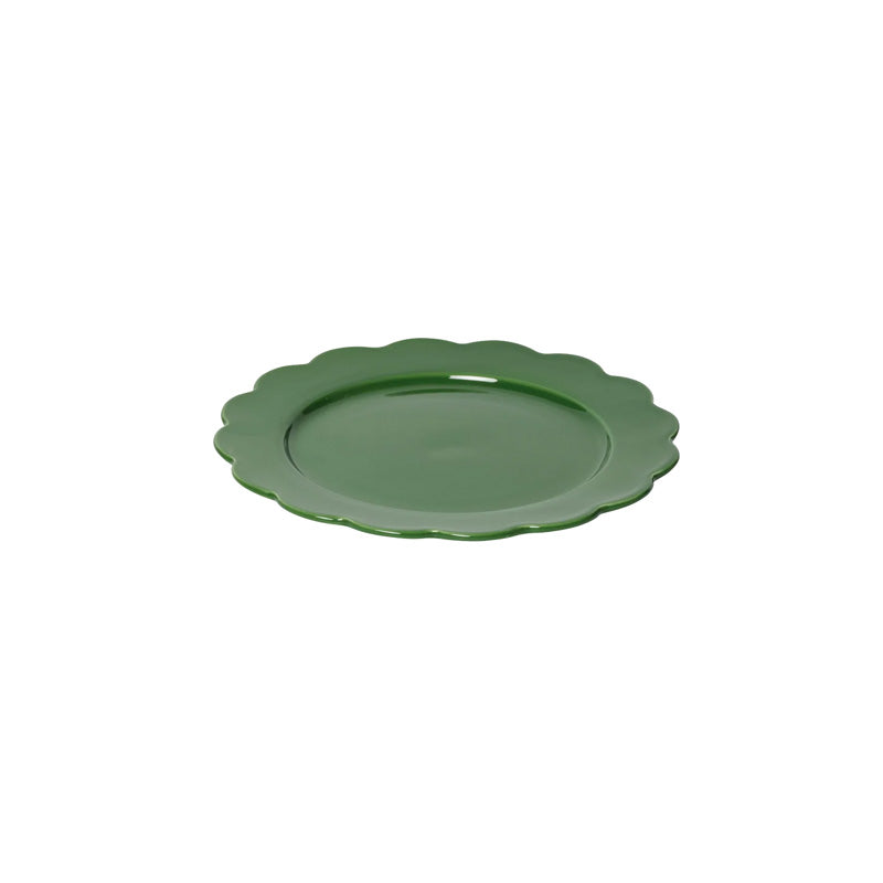 Green Scallop Side Plate