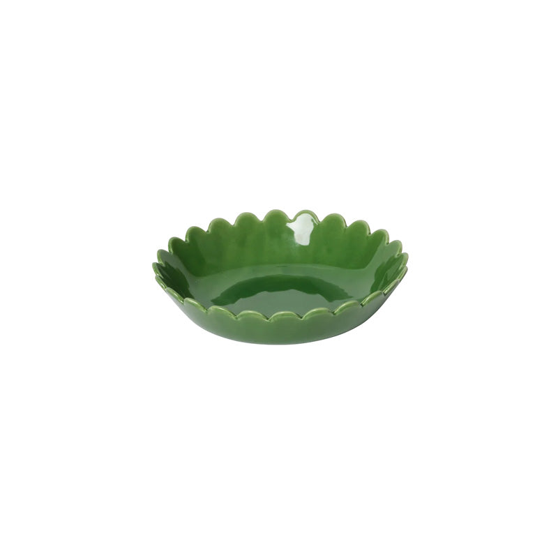 Green Scallop Small Bowl