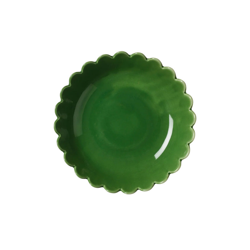 Green Scallop Small Bowl