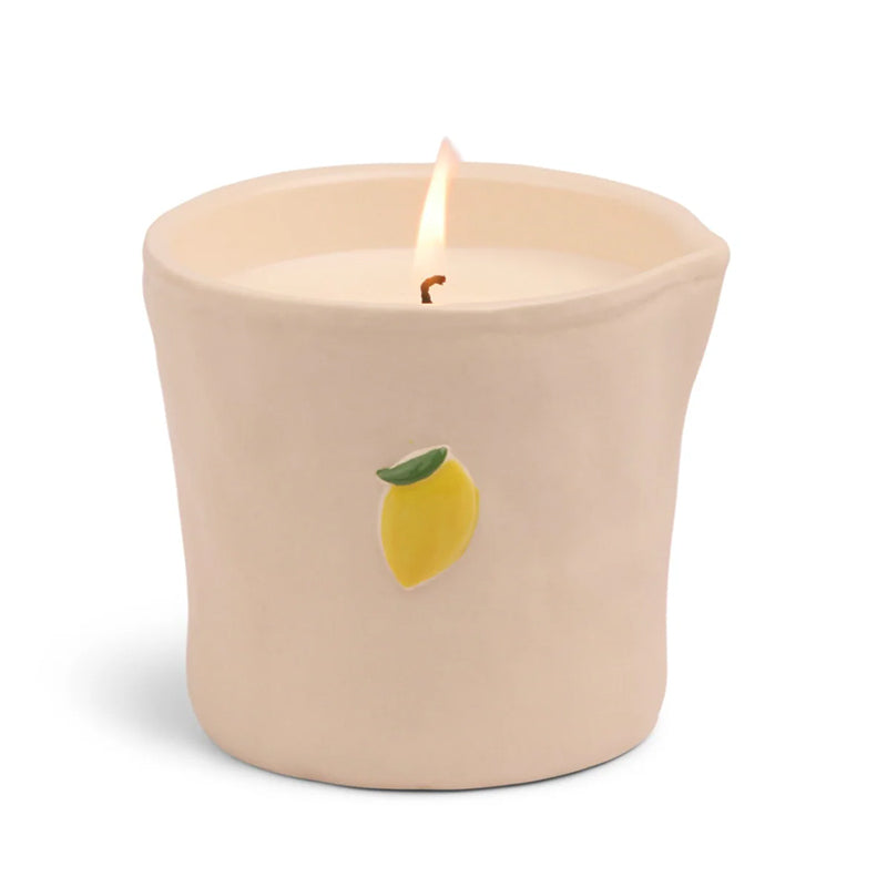 Bistro Lemon Embossed Candle