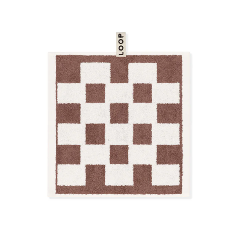 Face Washer Coffee/Ivory Brick