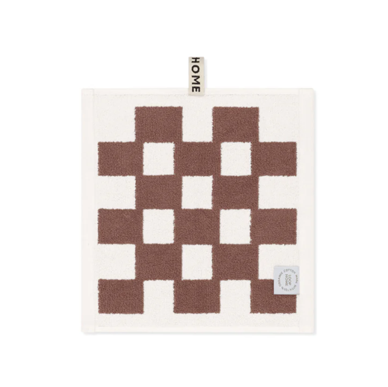 Face Washer Coffee/Ivory Brick