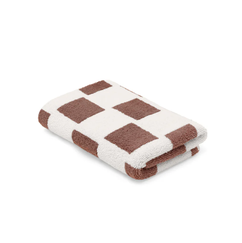 Hand Towel Coffee/Ivory Brick