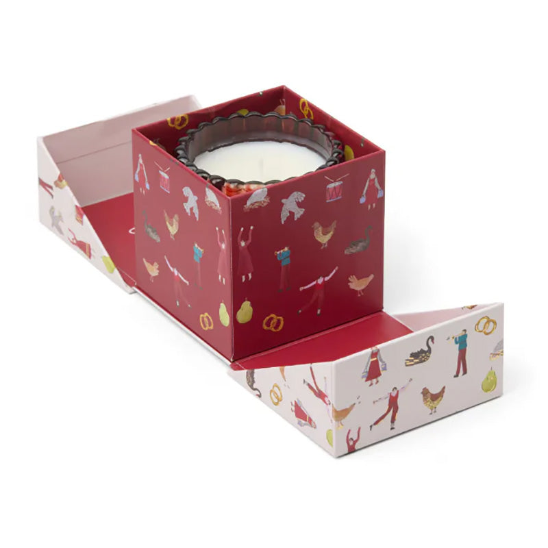 Holiday Glass Candle Winter Berry