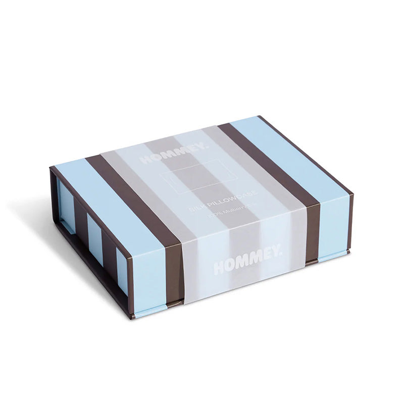 Silk Pillowcase Iced Choc Stripes