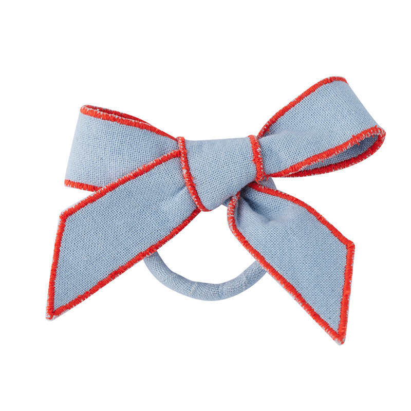 Milla Bow Napkin Ring Sky/Red