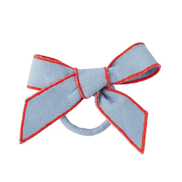 Milla Bow Napkin Ring Sky/Red