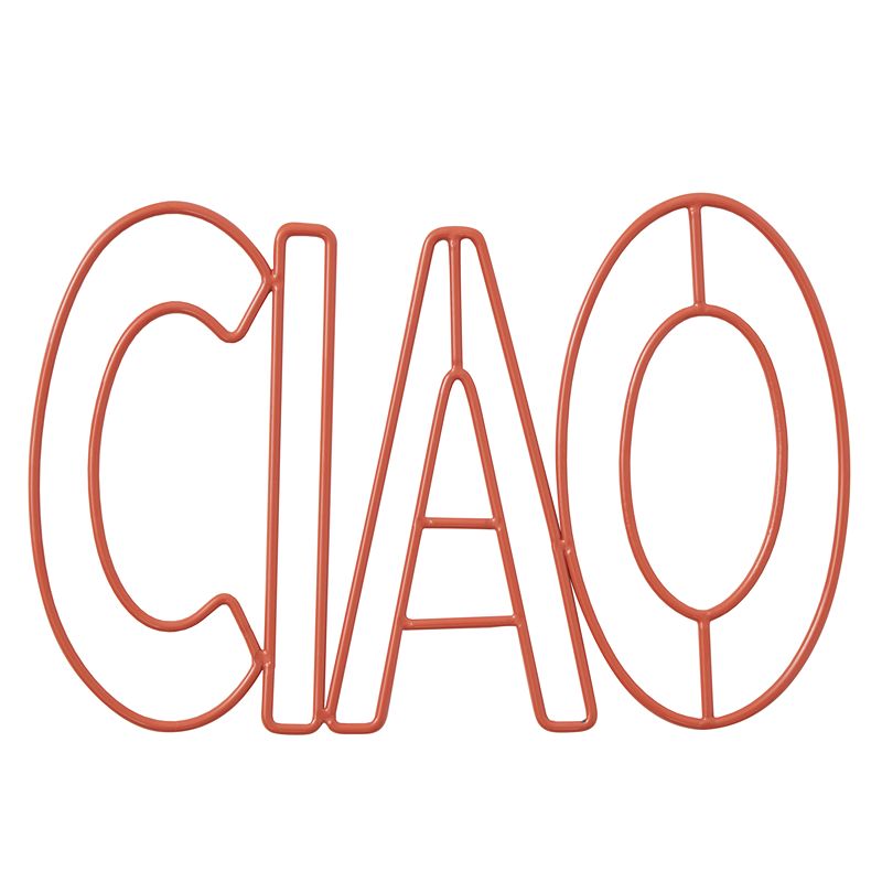 Ciao Metal Trivet Red