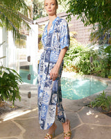 Taylor Botanical Ankle Dress Denim