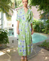 Taylor Sundance Ankle Dress Green