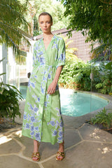 Taylor Sundance Ankle Dress Green