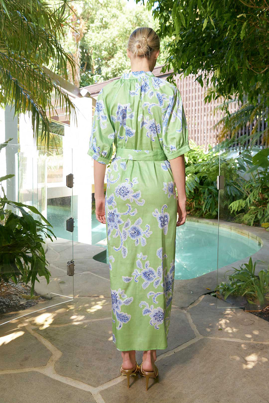 Taylor Sundance Ankle Dress Green