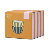 Bella Set of 2 Dipping Bowls Green + Blue