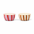 Bella Set of 2 Dipping Bowls Lilac/Rust + Ochre