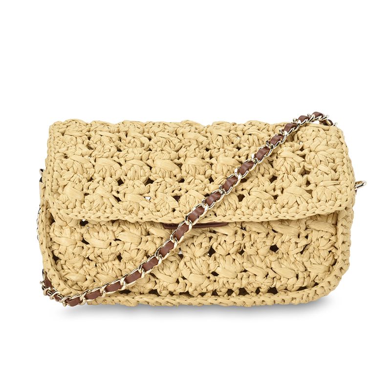 Thea Shoulder Bag Raffia Weave