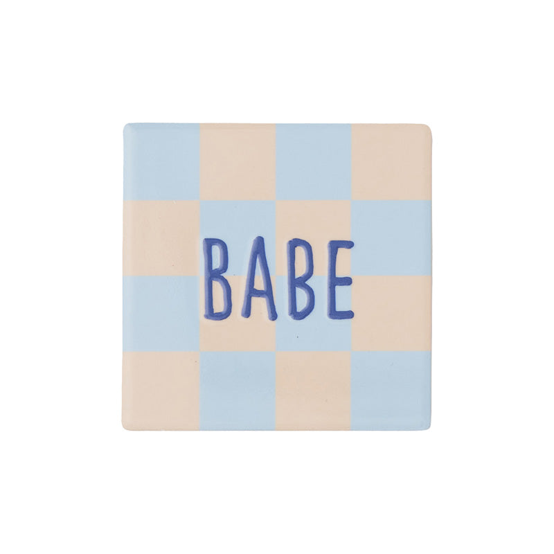 Moniker Ceramic Coaster Babe